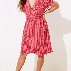 Loft Wrap Dress with Tulip Hem